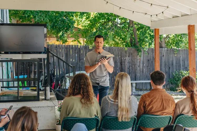 Preaching during a worship service